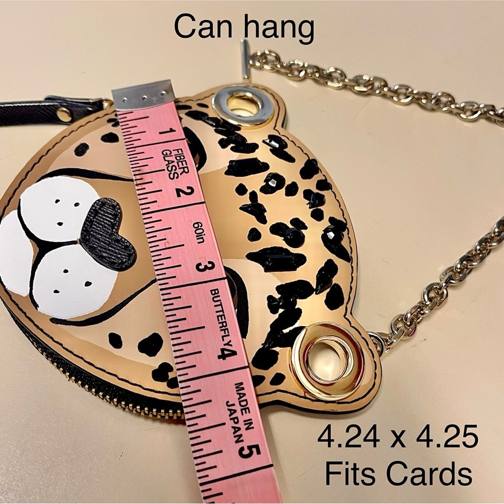 Kate Spade Cheetah Face Key & Card Holder - Brown and Black - Picture 14 of 14